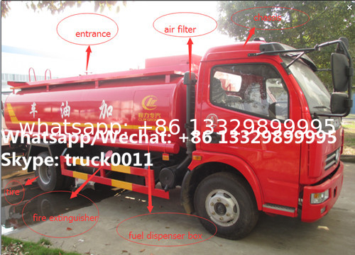 Customized CLW brand dongfeng 7cbm oil tank truck for sale, Factory sale cheaper new brand 8cbm fuel diesel tank truck