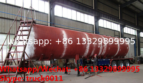 HOT SALE! cheaper new Biggest 61.9cbm propane gas tanker semitrailer for sale, road transported lpg gas tanker for sale