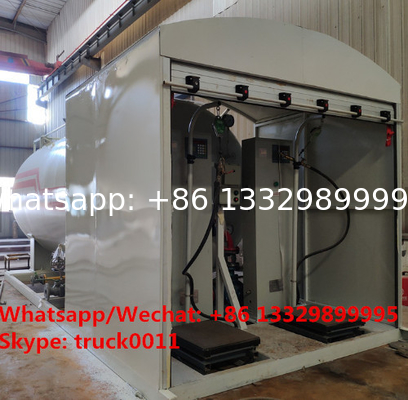 2021s new 5tons Skid LPG Filling Plant for home cylinders for sale,skid-mounted lpg gas tank with electronic scales