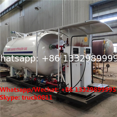 cheapest price customized 4tons skid lpg gas tanker with electronic filling scales, skid lpg filling plant with scales