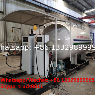 cheapest price customized 4tons skid lpg gas tanker with electronic filling scales, skid lpg filling plant with scales