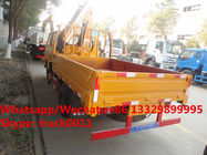 new dongfeng double-cab 2tons folded crane boom mounted on truck for sale, hot sale knuckle truck with knuckle crane