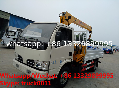 HOT SALE! Best price CLW brand 2tons telescopic boom mounted on truck, 2T truck with crane for sale