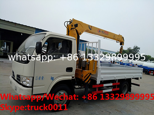 HOT SALE! Best price CLW brand 2tons telescopic boom mounted on truck, 2T truck with crane for sale