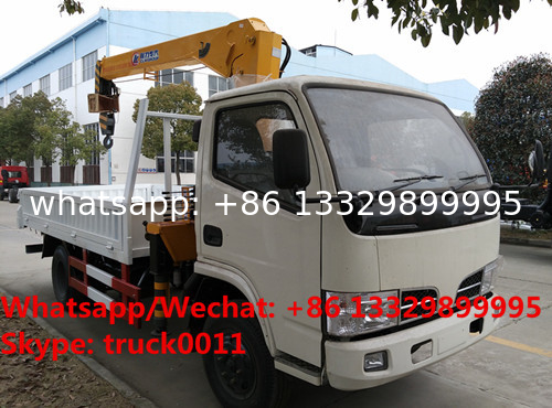 HOT SALE! Best price CLW brand 2tons telescopic boom mounted on truck, 2T truck with crane for sale