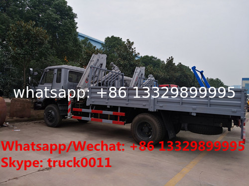 customized dongfeng RHD 170hp 5T folded crane mounted on truck for sale,  best price 5tons knuckle truck with crane