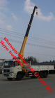 Customized dongfeng brand 6*4 260hp diesel 10tons telescopic crane boom mounted on truck, mobile crane with truck