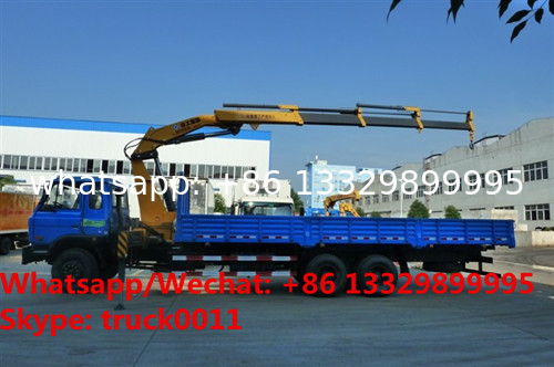 customized dongfeng 6*4 LHD/RHD 210hp diesel 10tons knuckle crane boom mounted on truck for sale, HOT SALE! 10tons truck