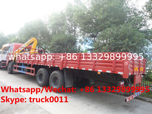 customized dongfeng 6*4 LHD/RHD 210hp diesel 10tons knuckle crane boom mounted on truck for sale, HOT SALE! 10tons truck