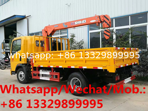 best seller SINO TRUK HOWO 4*2 LHD 95hp Euro 5 2T telescopic boom mounted on truck for sale,customized truck with crane