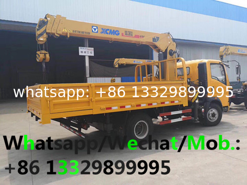 HOT SALE! SINO TRUK HOWO 6.3T telescopic crane boom mounted on truck for sale, HOWO cargo truck with crane for sale