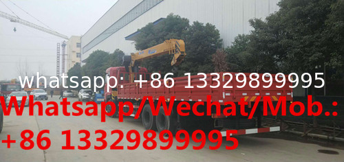 Dongfeng tianlong 6*4 10tons telescopic crane mounted on truck for sale,Factory sale best price 10tons truck with crane