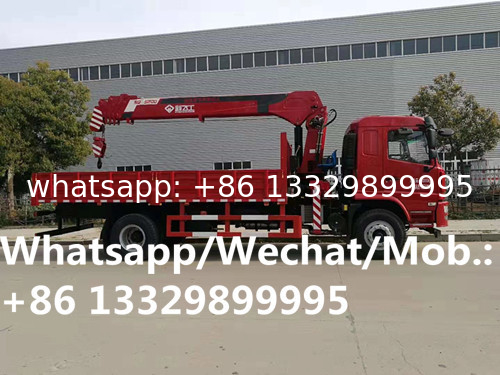 customized SHACMAN XUANDE X6 4*2 180hp Euro 5 6.3tons telescopic crane boom mounted on truck for sale, truck with crane