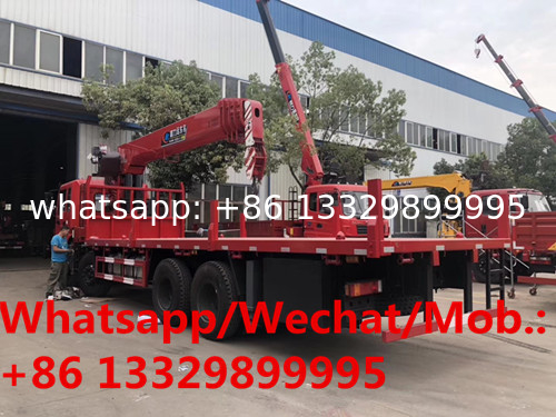 customized cheapest weichai 300hp 20tons telescopic boom mounted on truck for sale, HOT SALE! cargo truck with crane