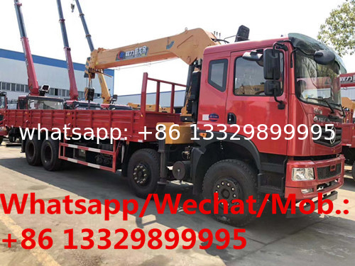 HOT SALE! Heavy duty dongfeng T5 8*4 LHD yuchai diesel engine 12tons-20tons telescopic crane boom mounted on cargo truck