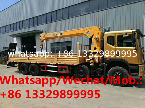 HOT SALE! Heavy duty dongfeng T5 8*4 LHD yuchai diesel engine 12tons-20tons telescopic crane boom mounted on cargo truck