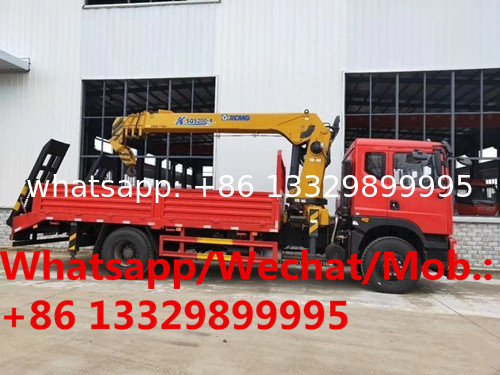 HOT SALE! Dongfeng T5 4*2 Euro 5 8tons telescopic crane boom mounted on truck for sale, Higher quality truck with crane