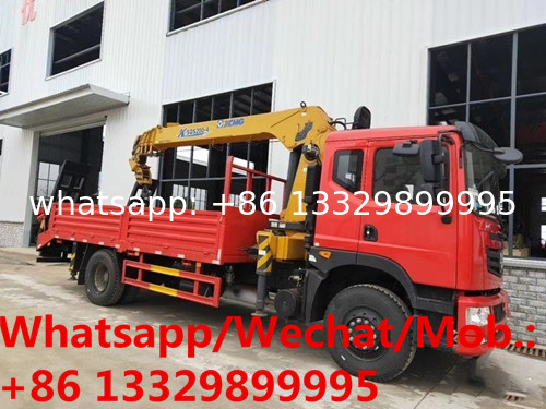 HOT SALE! Dongfeng T5 4*2 Euro 5 8tons telescopic crane boom mounted on truck for sale, Higher quality truck with crane