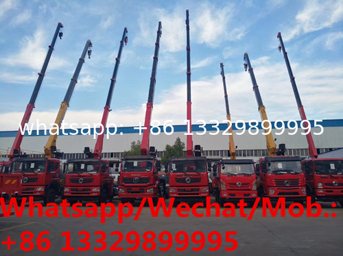 HOT SALE! Dongfeng teshang 6*4 LHD 240hp/270hp diesel 10tons telescopic crane boom mounted on truck for sale,