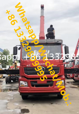 best sellerr SHACMAN brand 8*4 16tons telescopic crane boom mounted on truck for sale, HOT SALE! cargo truck with crane
