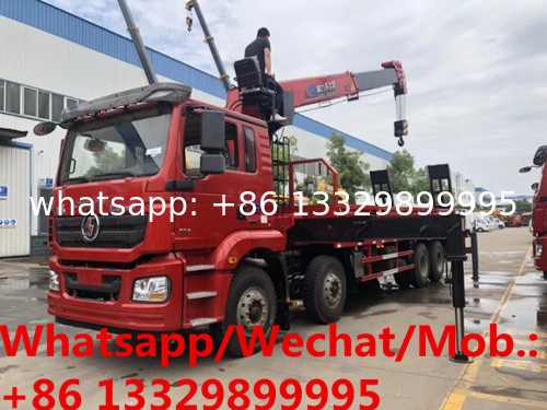 best sellerr SHACMAN brand 8*4 16tons telescopic crane boom mounted on truck for sale, HOT SALE! cargo truck with crane