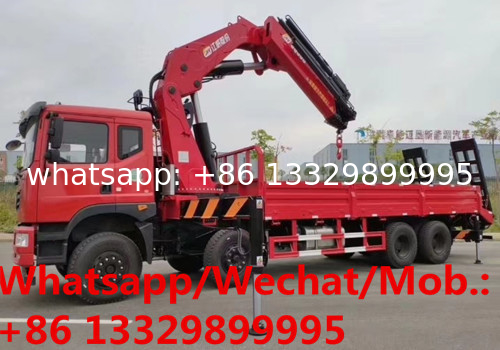 Dongfeng T7 8*4 20TONS knuckle crane boom mounted on truck for sale, HOT SALE! 20tons cargo truck with crane