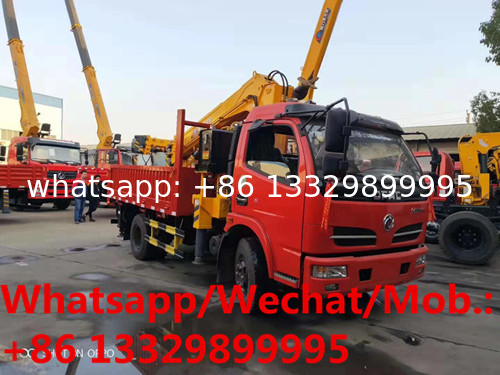 HOT SALE! Best price DONGFENG 4*2 LHD 3.5tons telescopic crane boom mounted on truck for sale, cargo truck with crane