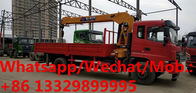 HOT SALE!DONGFENG JINCHENG 4*2 LHD yuchai 180hp diesel 8tons telescopic crane boom mounted on truck for sale