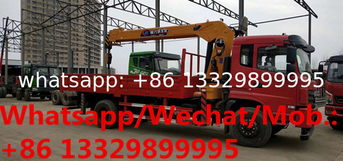 HOT SALE!DONGFENG JINCHENG 4*2 LHD yuchai 180hp diesel 8tons telescopic crane boom mounted on truck for sale