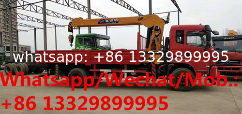 HOT SALE!DONGFENG JINCHENG 4*2 LHD yuchai 180hp diesel 8tons telescopic crane boom mounted on truck for sale