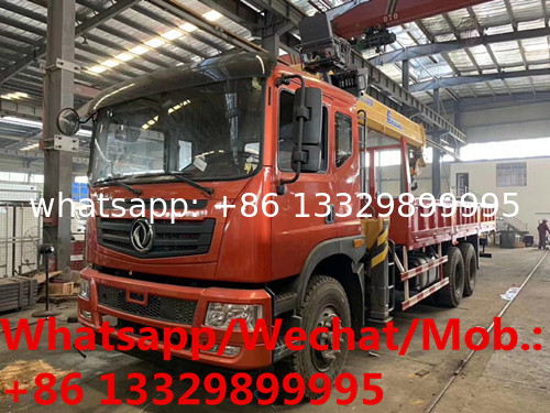 customized brand new dongfeng teshang 270hp diesel 12tons XCMG telescopic crane boom mounted on cargo truck for sale