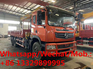 customized brand new dongfeng teshang 270hp diesel 12tons XCMG telescopic crane boom mounted on cargo truck for sale