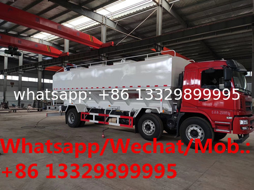 High quality and competitive price SHACMAN 6*2 LHD 245hp diesel Euro 5 30cbm bulk feed truck for sale, animal feed truck