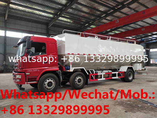 High quality and competitive price SHACMAN 6*2 LHD 245hp diesel Euro 5 30cbm bulk feed truck for sale, animal feed truck