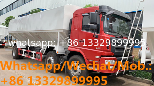 High quality and competitive price SHACMAN 6*2 LHD 245hp diesel Euro 5 30cbm bulk feed truck for sale, animal feed truck