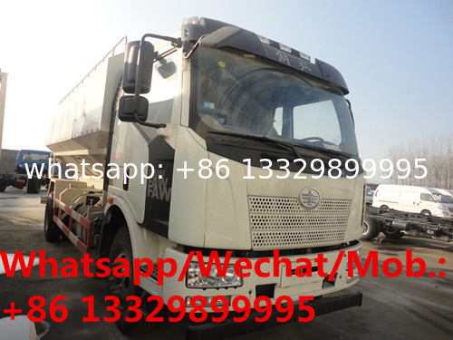 JIEFANG FAW 4*2 LHD 180hp diesel Euro 5 20cbm farm-oriented and livestock animal feed transported truck for sale,