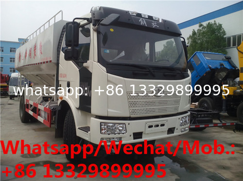 JIEFANG FAW 4*2 LHD 180hp diesel Euro 5 20cbm farm-oriented and livestock animal feed transported truck for sale,