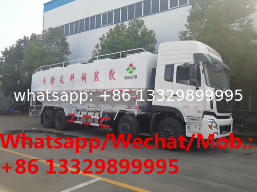 best seller dongfeng tianlong 8*4 LHD 315hp diesel Euro 5 40cbm 20tons electronic discharging bulk feed truck