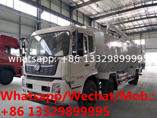 customized dongfeng tianjin 6*2 2450hp diesel Euro 5 30cbm 15tons hydraulic system discharging bulk feed truck for sale