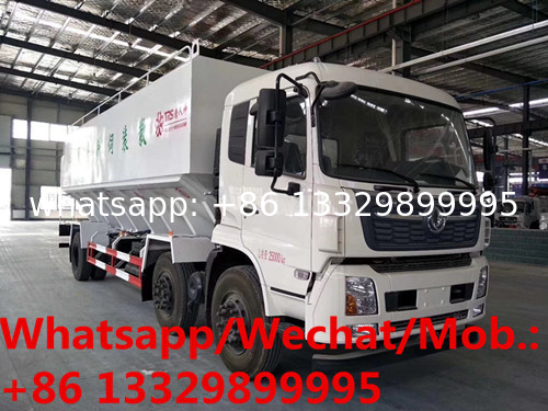 customized dongfeng tianjin 6*2 2450hp diesel Euro 5 30cbm 15tons hydraulic system discharging bulk feed truck for sale