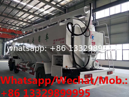 customized dongfeng tianjin 6*2 2450hp diesel Euro 5 30cbm 15tons hydraulic system discharging bulk feed truck for sale