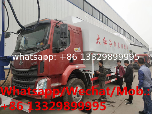 HOT SALE! LIUQI new brand 4*2 LHD 200hp diesel Euro 5 28cbm hydraulic discharging animal feed pellet truck for sale,