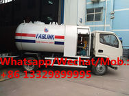 2020s new best price dongfeng 5.5cbm mobile lpg gas filling truck for gas cylinders for sale, lpg gas dispensing truck