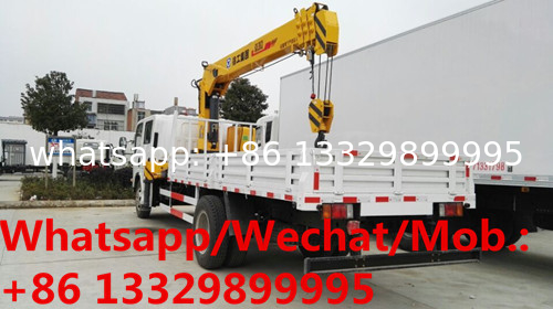 ISUZU 700P 4*2 LHD 4tons telescopic crane boom mounted on truck, high quality ISUZU 4T telescopic cargo truck with crane