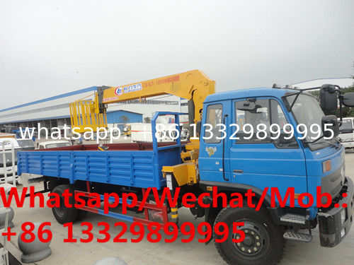 HOT SALE! high quality and competitive price Dongfeng 6.3tons telescopic crane boom mounted on truck,  truck crane