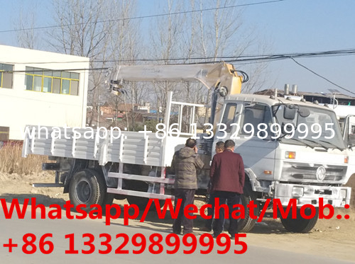 HOT SALE! high quality and competitive price Dongfeng 6.3tons telescopic crane boom mounted on truck,  truck crane