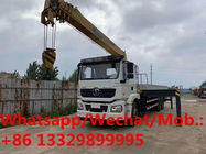 SHACMAN Brand 6*4 LHD 240hp diesel Euro 5 10-12tons telescopic crane boom mounted on truck for sale, truck with crane