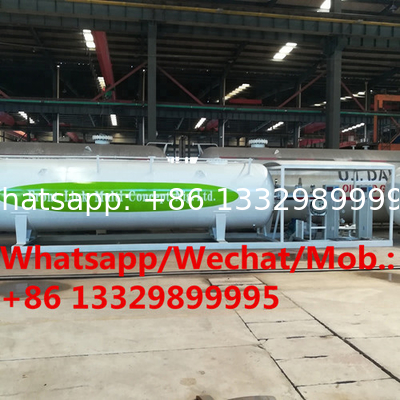 2021s new customized 20cbm skid lpg gas filling station with double filling scales for sale, skid lpg tanker with scales