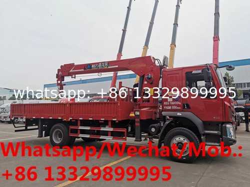 HOT SALE! Liuqi 4*2 8tons telescopic crane mounted on truck, high quality and competitive price 8T truck with crane