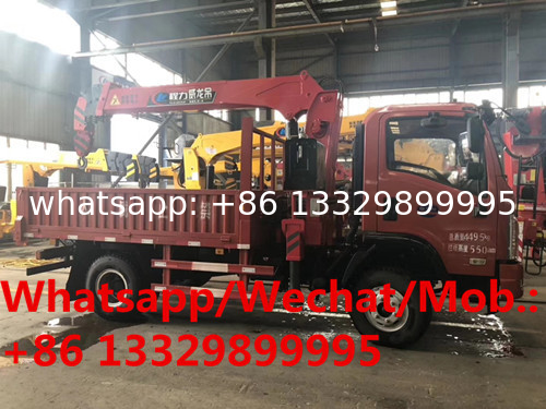 new brand dayun 2tons mini cargo truck with crane for sale, high quality and best price telescopi crane boom on truck